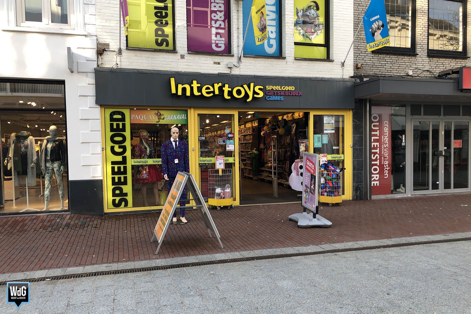 ZuidAmerika Onweersbui Kluisje Intertoys failliet, winkels blijven open