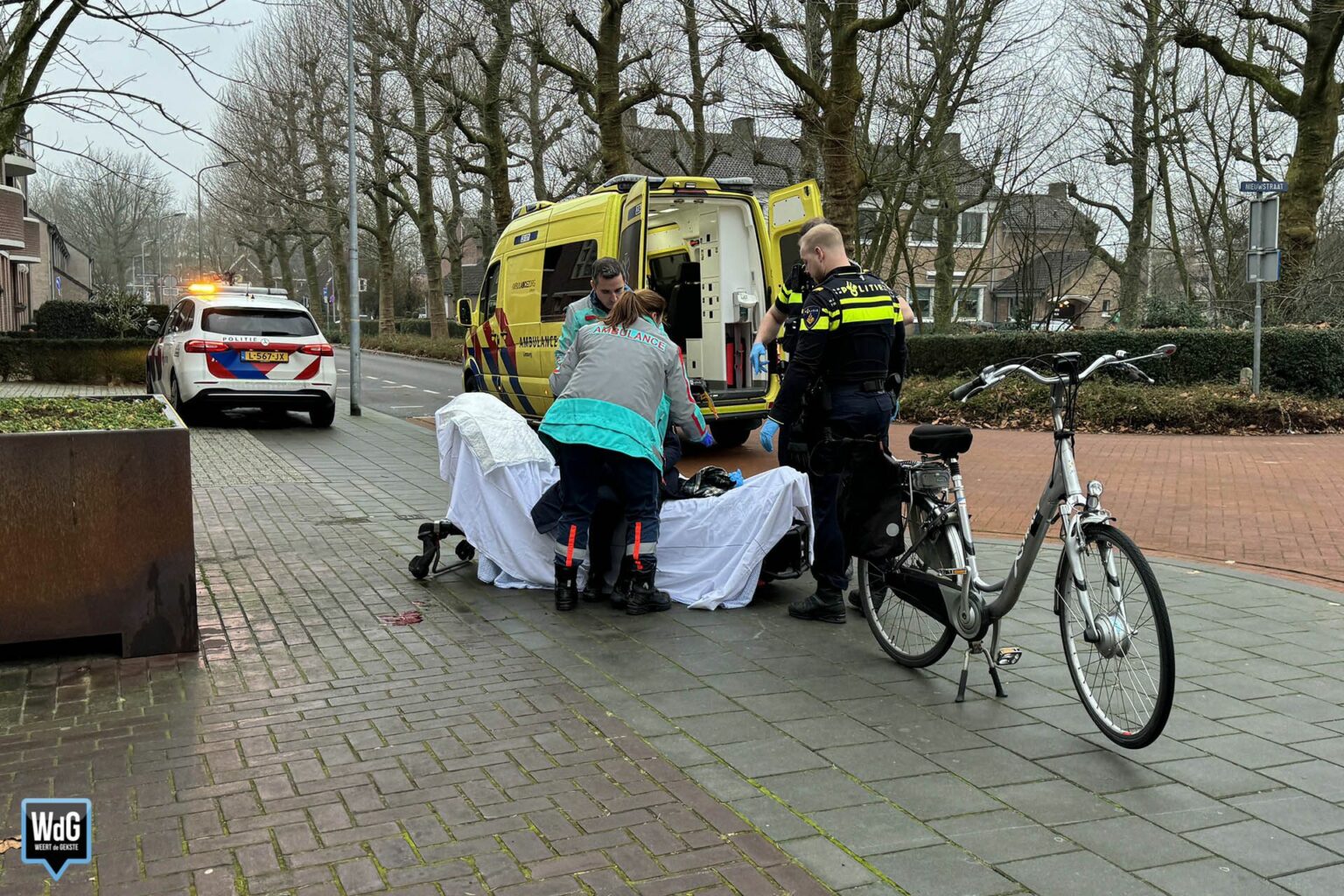 Fietsster Gewond Na Valpartij Op Spekgladde Wilhelminastraat