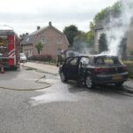 Autobrand op Molenheide in Soerendonk