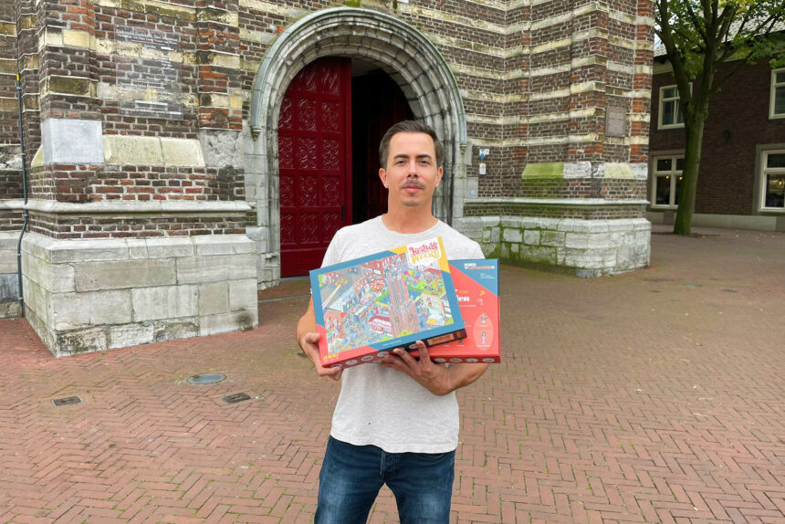 Maikel Crompvoets met de Kermis Weert puzzel