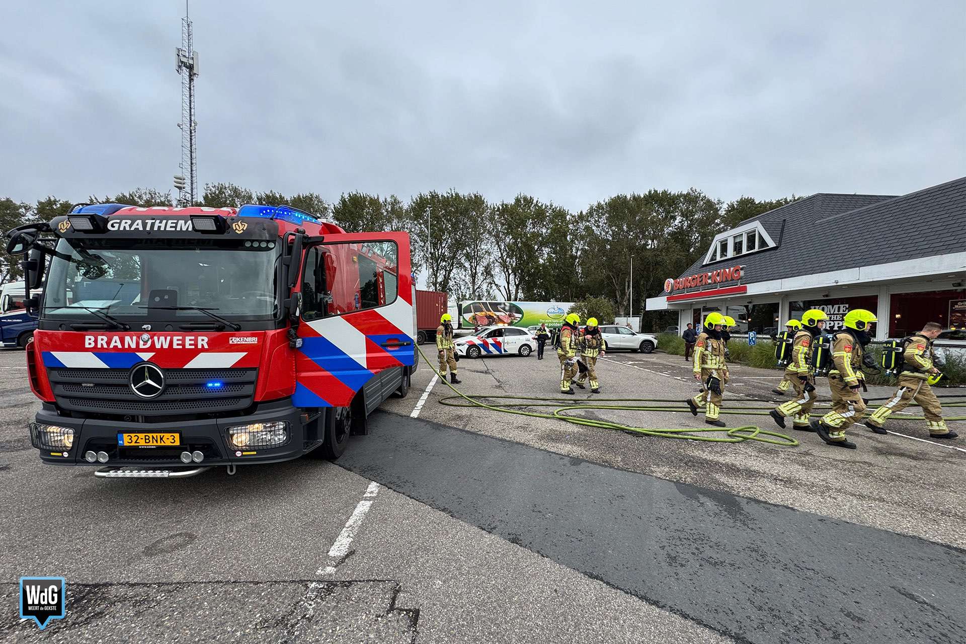 brand bij Burger King