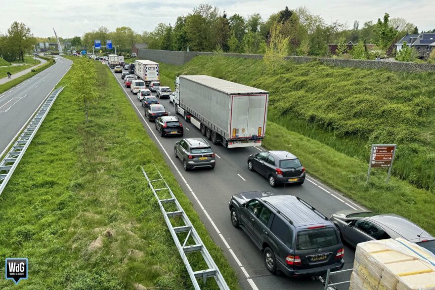 File op Ringbaan-Noord