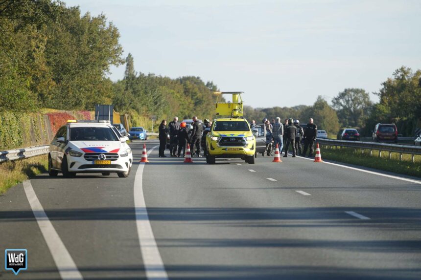 Afsluiting snelweg A2 bij Maarheeze vanwege ongeval