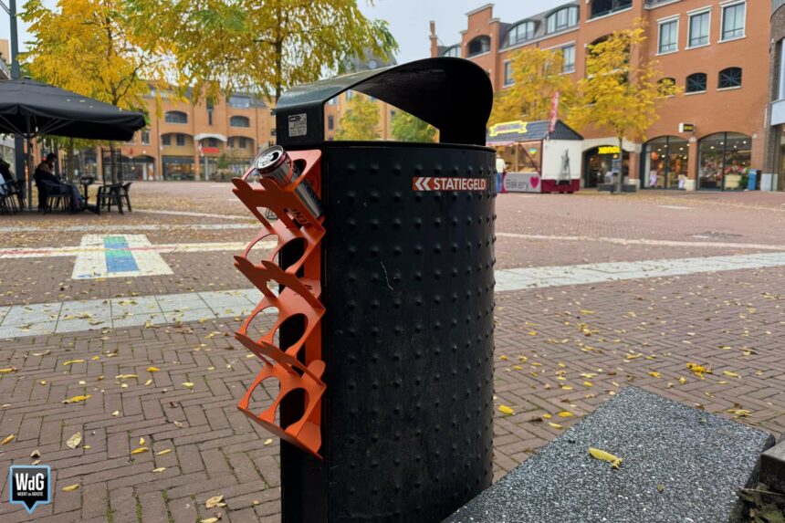 Statiegeldbeugel in centrum van Weert