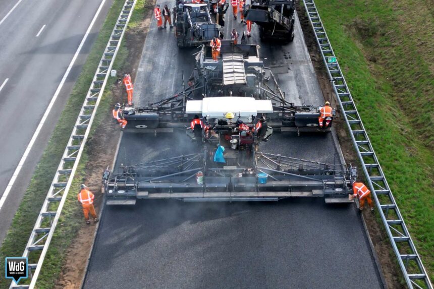 Archieffoto WdG - Werkzaamheden snelweg A2