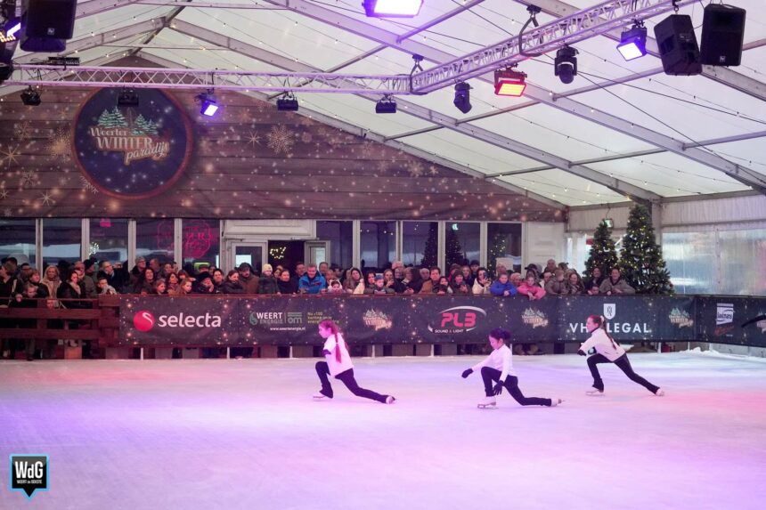 Kunstschaatsers schitteren bij opening Weerter Winter Paradijs