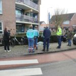 Fietser gewond na botsing op rotonde