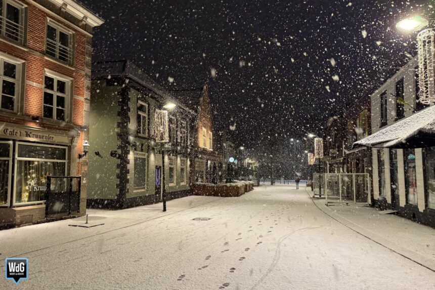 Sneeuwval op de Oelemarkt