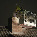 Brandweer dooft schoorsteenbrand in Budel-Dorplein