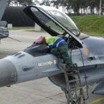 F-16 gevechtsvliegtuig op Kleine Brogel