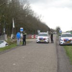 Auto in de sloot bij Leende