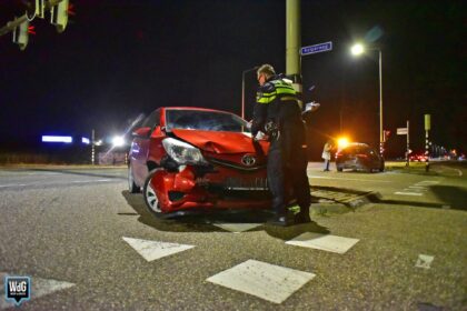 Auto's botsen op kruising in Kelpen-Oler