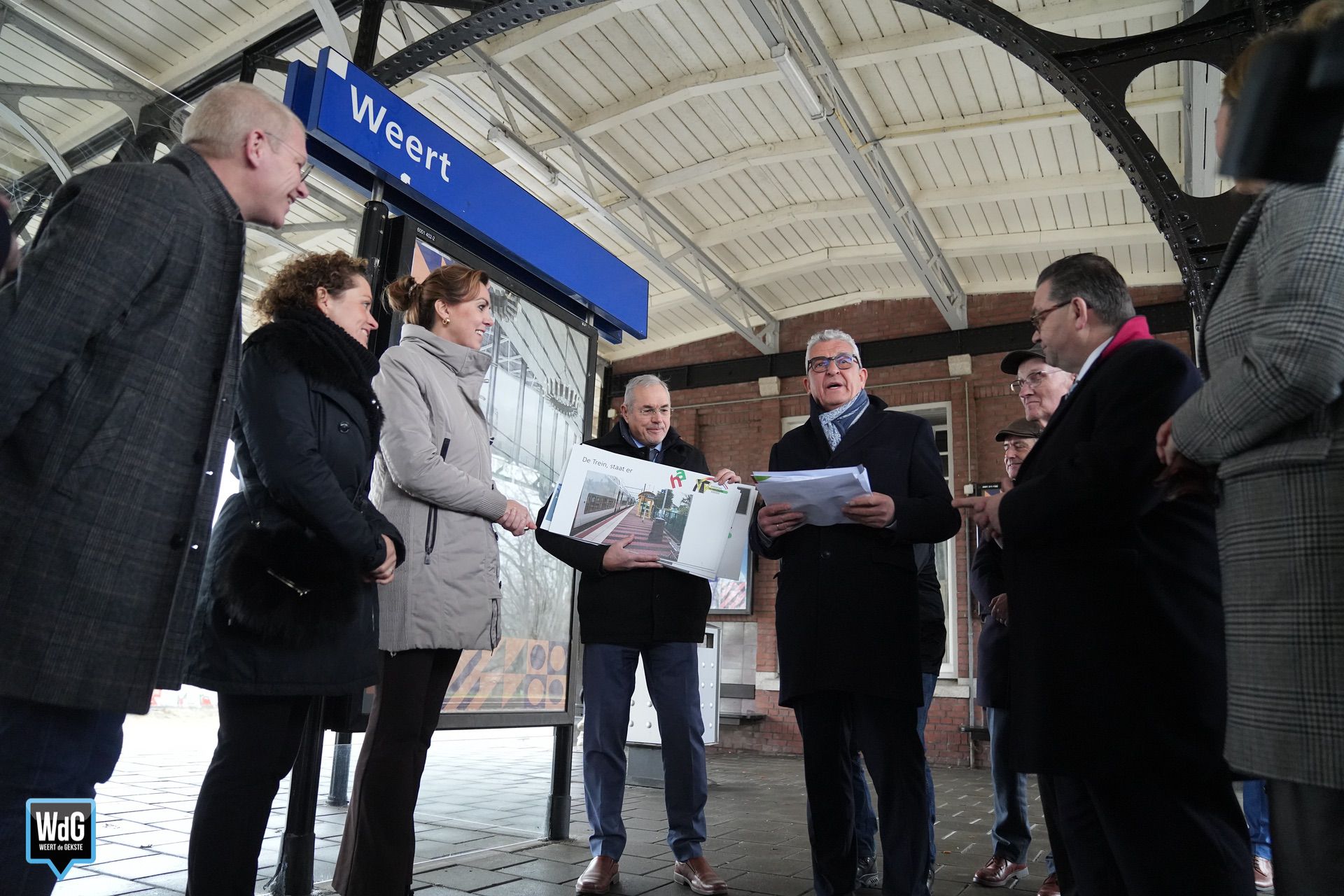 Eerder werkbezoek op NS-station Weert door Belgische ministers, een Nederlandse staatssecretaris