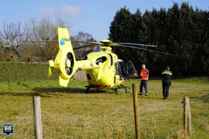 Traumahelikopter naar Budel vanwege medische noodsituatie