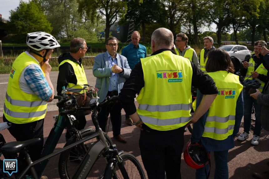 Delegatie uit Neuss fietst naar Weert