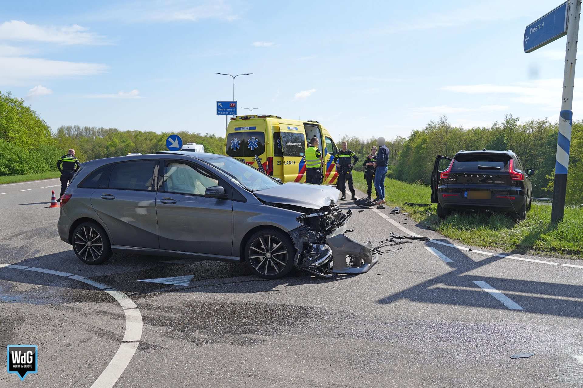 Blikschade na ongeval op Eindhovenseweg